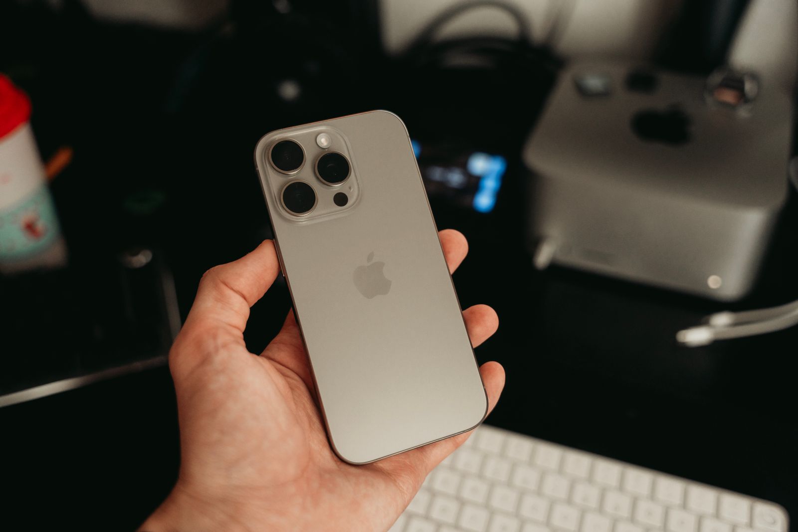 Business professional using a smartphone